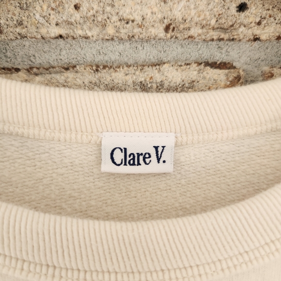 Anthropologie Clare V Ruffle Sweatshirt - Picture 7 of 9